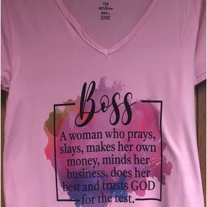 Ladies V-neck T-shirt